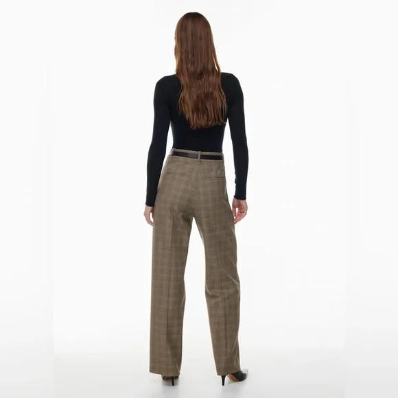 Aritzia Brown Effortless Pant - Picture 6 of 15